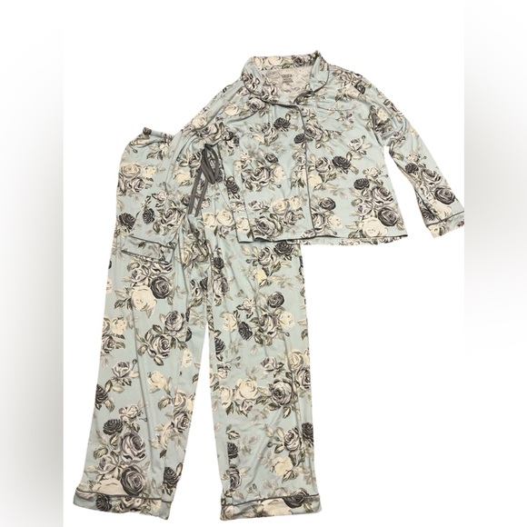 Flora by Flora Nikrooz | 2 Piece Light Blue Floral Pajamas Size Small - Picture 1 of 11